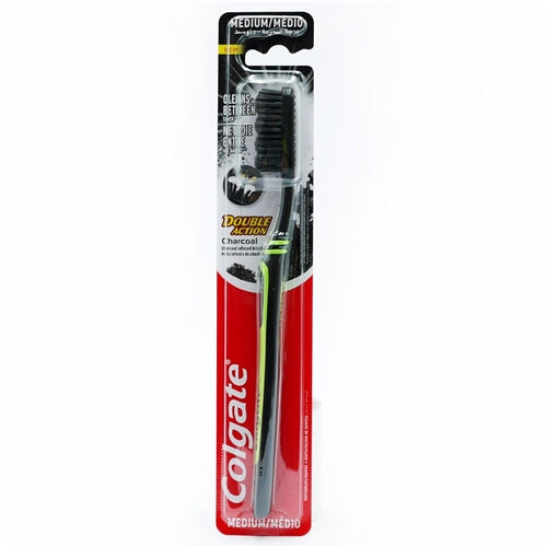 Colgate Charcoal Double Action Toothbrush Medium | High Quality Tissue Product Online - Product Image Colgate Charcoal Double Action Toothbrush Medium | High Quality Tissue Product Online - Product Image